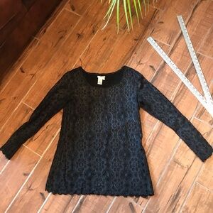 Sophie‎ Max Size M Black Lace Overlay Size M